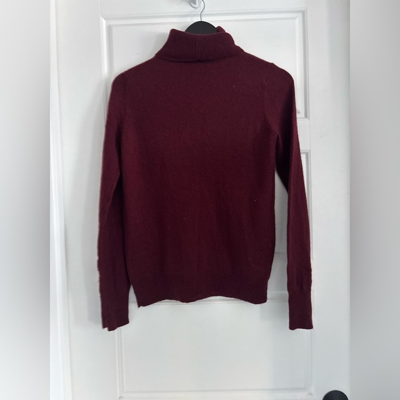 A.L.C Cashmere Blend Cut-Out Sweater Burgundy | Size Small | Luxe Modern Knit - Picture 5 of 7
